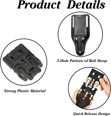 Factory Wholesale Hot-Selling Tactical Kydex Holster Platform Adapter Mid-Low Belt Loop Waist Paddl Long Holster Descender Adapter Paddle Suitable for Multiple Scenarios Daily Portable Eco-Friendly