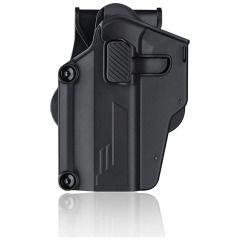 Durable Kydex Holster specially designed for tactical hunting make ideal choice shooting tactical scenarios equipped with quick-draw release mechanism ensuring safe carrying easy access to the firearm