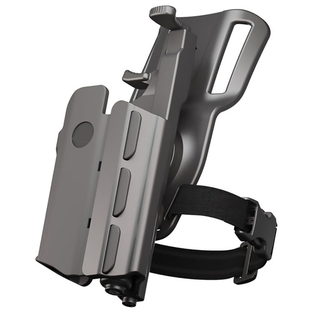 Kydex holster elastic webbing and low-profile carry design enhance it practicality adaptability for various tactical needs It can resist chemicals and moisture while also being comfortable and durable