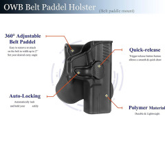 This tactical holster is specially and uniquely designed for hunting shooting It can demonstrate practical performance even in complex and harsh environments significantly enhancing comfort during use