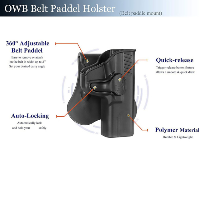 This tactical holster is specially and uniquely designed for hunting shooting It can demonstrate practical performance even in complex and harsh environments significantly enhancing comfort during use