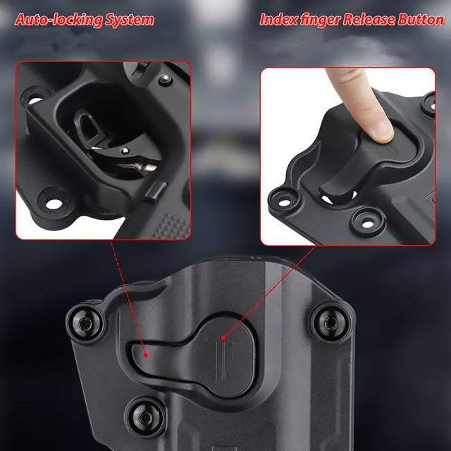 Wholesale Tactical Tactical Kydex Holster Right-Handed Nylon Holster Featuring a Stylish Multi-Functional Design It Support Various Uses Including Activities Hunting Shooting and Boast Long Durability