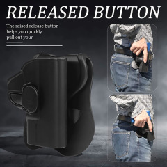 This tactical holster is specially designed for outdoor activities shooting tactical hunting scenarios It is durable wear-resistant and features a stylish and distinctive design Tactical Kydex Holster