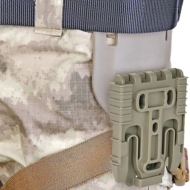 Wholesale Promotional Tactical Kydex Holster Quick-Release Polymer Tactical Thigh-Mounted Tool Pouch Holder Tactical Personal Defense Equipment MOLLE It is durable quickly detachable and lightweight