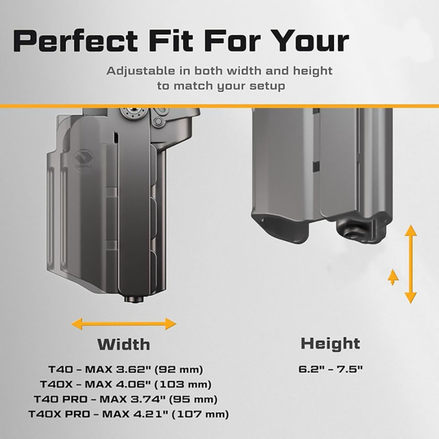 Kydex holster elastic webbing and low-profile carry design enhance it practicality adaptability for various tactical needs It can resist chemicals and moisture while also being comfortable and durable