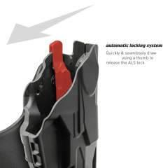 Kydex Holster holster is specially designed for shooting and tactical hunting scenarios It is durable with a long service life enhances grip comfort and features a versatile stylish design suitable for daily use