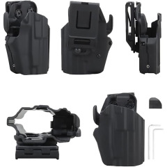 Lightweight Kydex Holster Automatic Card-Retracting Holster Durable Polymer with Quick-Draw Release Specifically designed for tactical hunting these holsters are ideal for shooting tactical scenario
