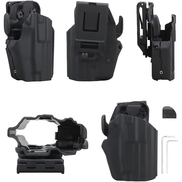 Lightweight Kydex Holster Automatic Card-Retracting Holster Durable Polymer with Quick-Draw Release Specifically designed for tactical hunting these holsters are ideal for shooting tactical scenario