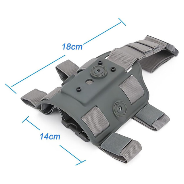 Leg-Mounted Tactical Kydex Holster Platform Quick-Locking System with Universal Portable Paddle Adapter Belt Loop Versatile Various Scenarios Enhance the overall practicality comfort of the equipment