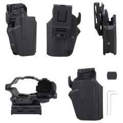 Lightweight Kydex Holster Automatic Card-Retracting Holster Durable Polymer with Quick-Draw Release Specifically designed for tactical hunting these holsters are ideal for shooting tactical scenario