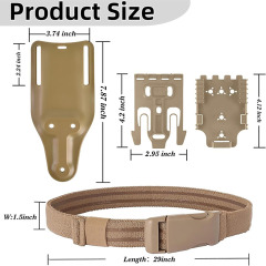 Wholesale Promotional Tactical Kydex Holster Quick-Release Polymer Tactical Thigh-Mounted Tool Pouch Holder Tactical Personal Defense Equipment MOLLE It is durable quickly detachable and lightweight