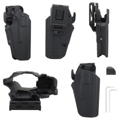 Lightweight Kydex Holster Automatic Card-Retracting Holster Durable Polymer with Quick-Draw Release Specifically designed for tactical hunting these holsters are ideal for shooting tactical scenario