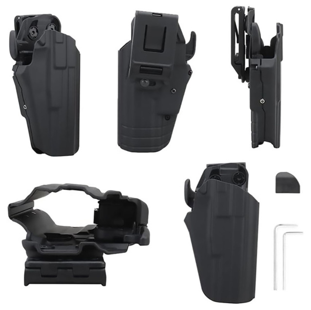 Lightweight Kydex Holster Automatic Card-Retracting Holster Durable Polymer with Quick-Draw Release Specifically designed for tactical hunting these holsters are ideal for shooting tactical scenario