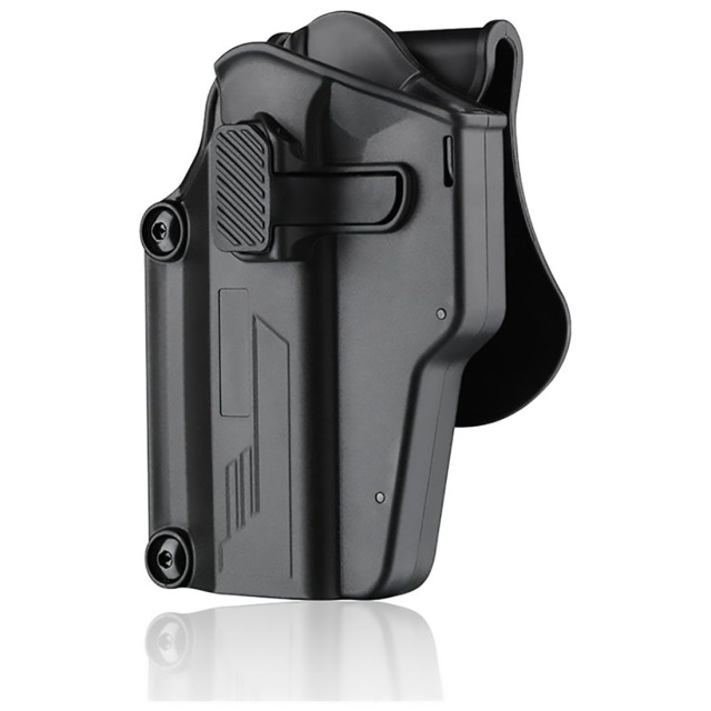 Durable Kydex Holster specially designed for tactical hunting make ideal choice shooting tactical scenarios equipped with quick-draw release mechanism ensuring safe carrying easy access to the firearm