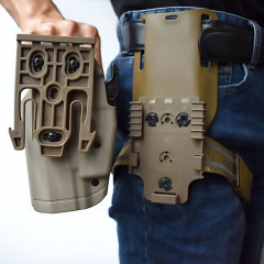 Wholesale Promotional Tactical Kydex Holster Quick-Release Polymer Tactical Thigh-Mounted Tool Pouch Holder Tactical Personal Defense Equipment MOLLE It is durable quickly detachable and lightweight
