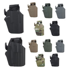 Lightweight Kydex Holster Automatic Card-Retracting Holster Durable Polymer with Quick-Draw Release Specifically designed for tactical hunting these holsters are ideal for shooting tactical scenario