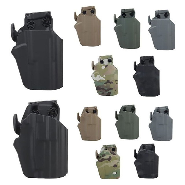 Lightweight Kydex Holster Automatic Card-Retracting Holster Durable Polymer with Quick-Draw Release Specifically designed for tactical hunting these holsters are ideal for shooting tactical scenario