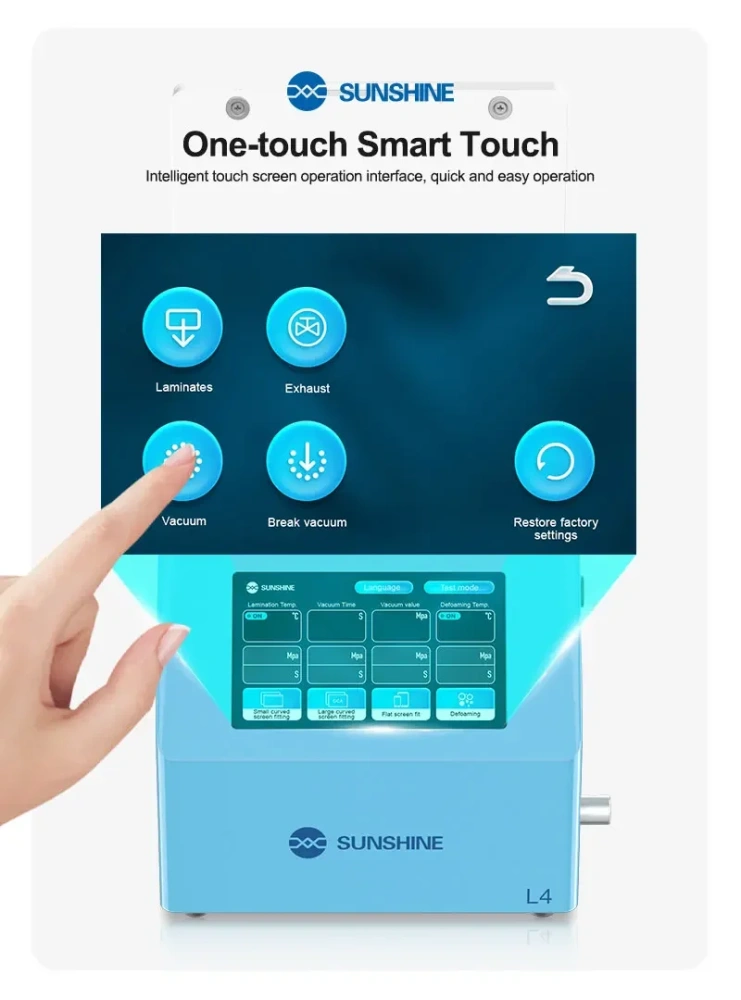 SUNSHINE L4 Intelligent Laminating & De-bubble Machine for 9.5in Flat/Curved LCD Phones Tablet Screens Professional Repair Tools