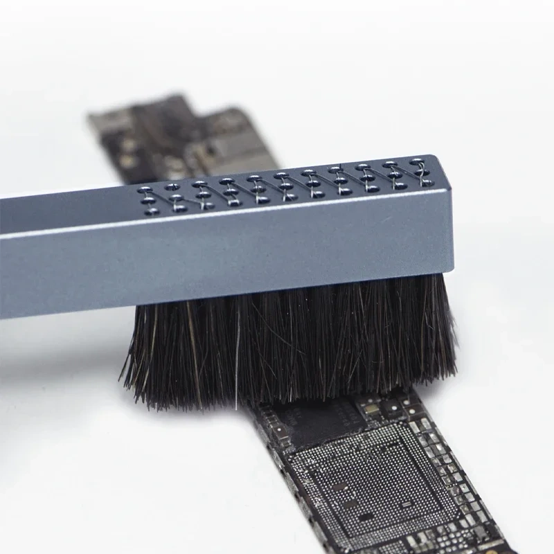 QIANLI iBrush Straight Handle Steel Brush/Brush Clean the Motherboard BGA for Glue Removal Tin Removal Polishing Cleaning Tools