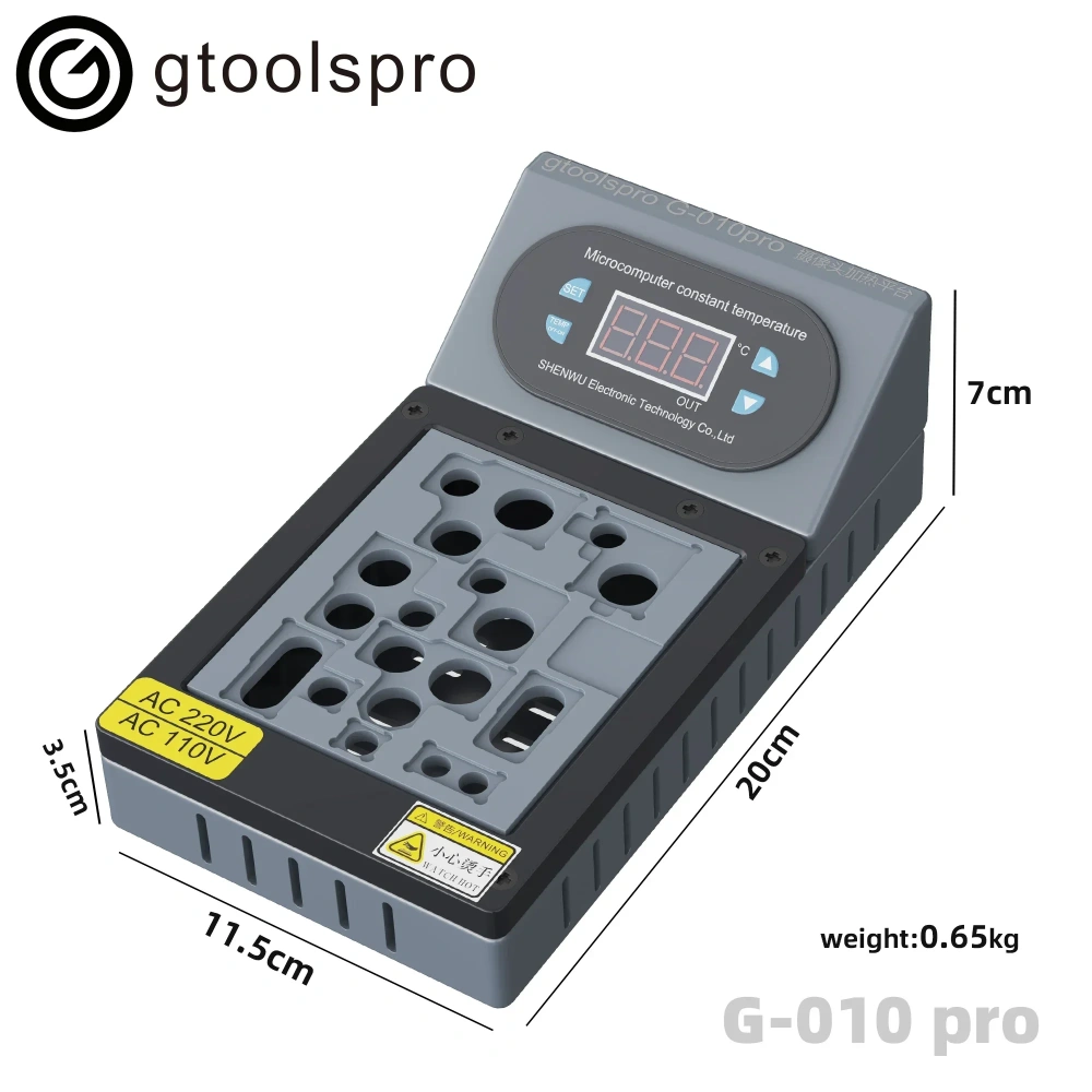 Gtoolspro G-010 Pro Camera Repair Heating Platform iPhone Rear Camera Fix Jitter 7G-16 Pro max Rear Large Camera Repair Tools
