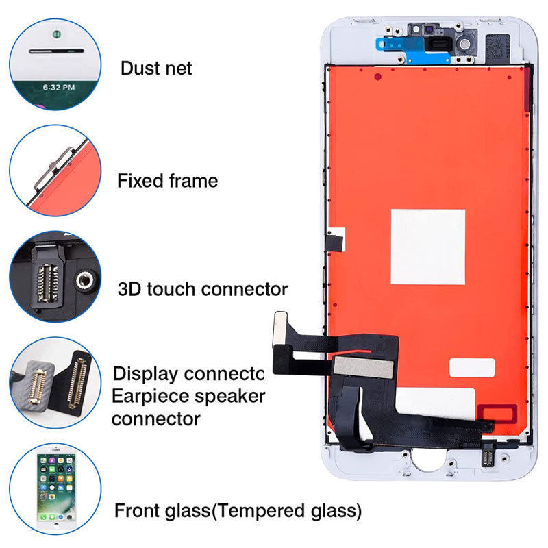 For iPhone  6 6G 6S 7 7G 8 8G Plus Screen Lcd Display With Touch Assembly(Vivid)
