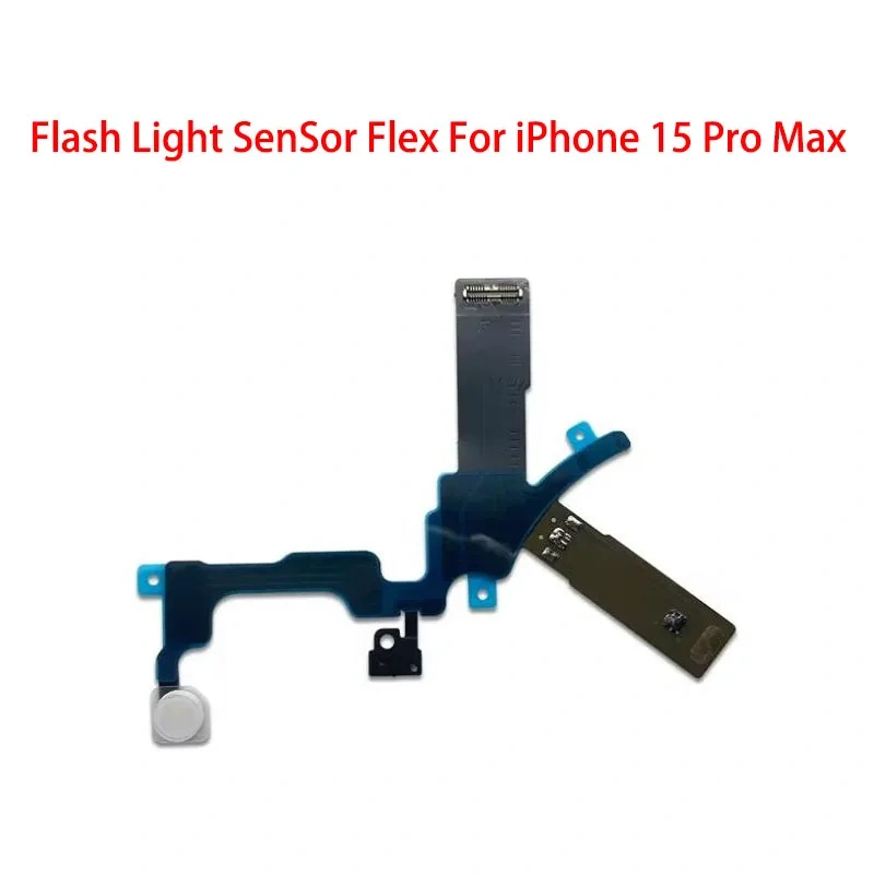 10PCS For iPhone 15 Pro Max Plus Proximity Distance Ambient Repair Parts LED Flash Light Sensor Flex Cable