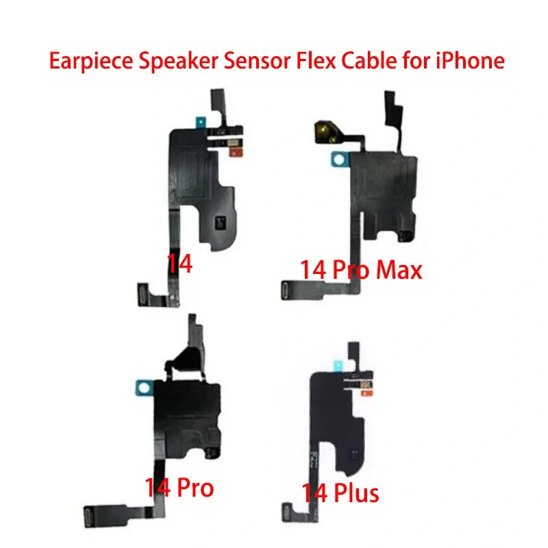 Original Earpiece Ear Speaker For iPhone 14 Pro Max Plus Sound Receiver Earphone Front Light Sensor Flex Cable