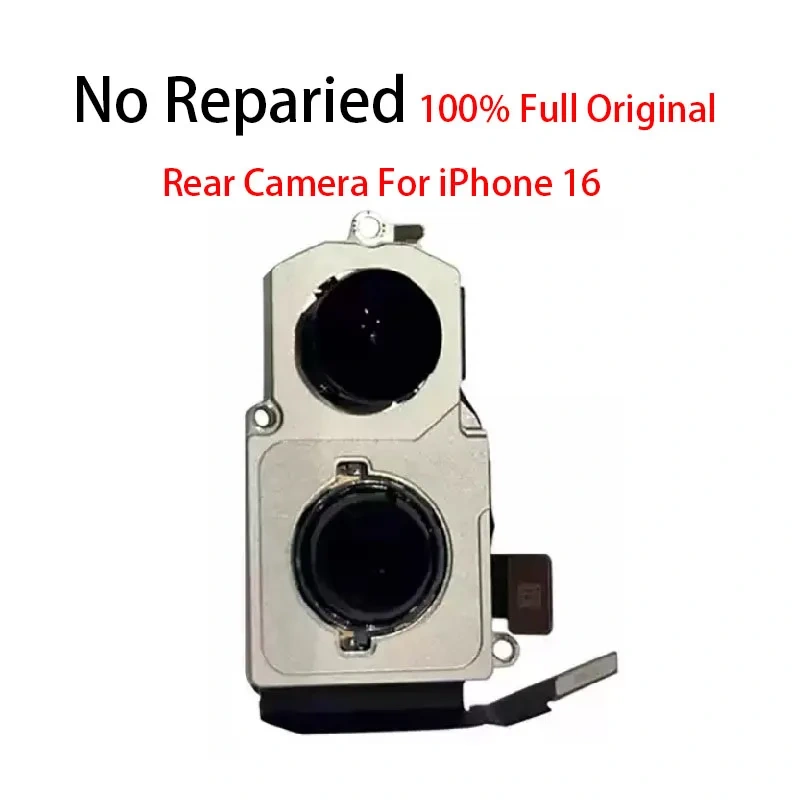 Original No Repaired Back Rear Main Camera Flash Module Sensor Flex Cable For iPhone 16e 16 Pro Max Plus