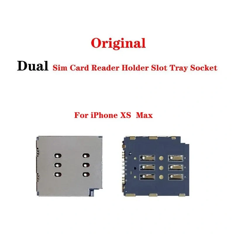 Sim Card Reader Holder Slot Tray Socket Flex Cable For iPhone X XR XS 11 12 13 14 Pro Max Mini Plus
