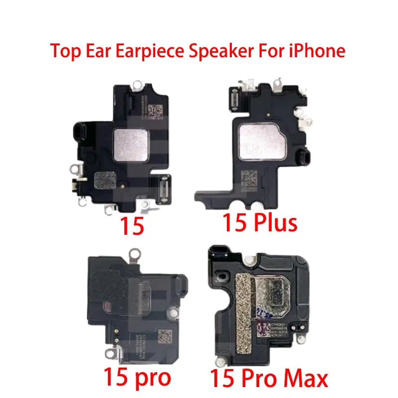 10PCS For iPhone 15 Pro Max Plus Ear Speaker Headphone Sound Receiver Flex Cable Front Top Ear Earpiece Flex