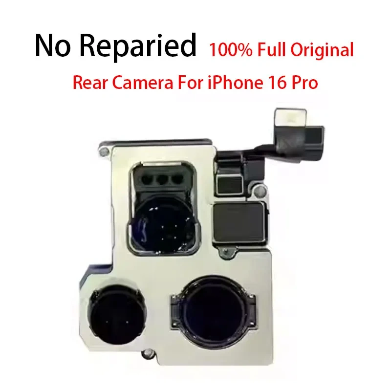 Original No Repaired Back Rear Main Camera Flash Module Sensor Flex Cable For iPhone 16e 16 Pro Max Plus