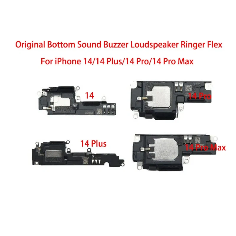 10pcs Original Bottom Loud Speaker Sound Buzzer Ringer Flex Cable For iPhone 14 Plus Pro Max