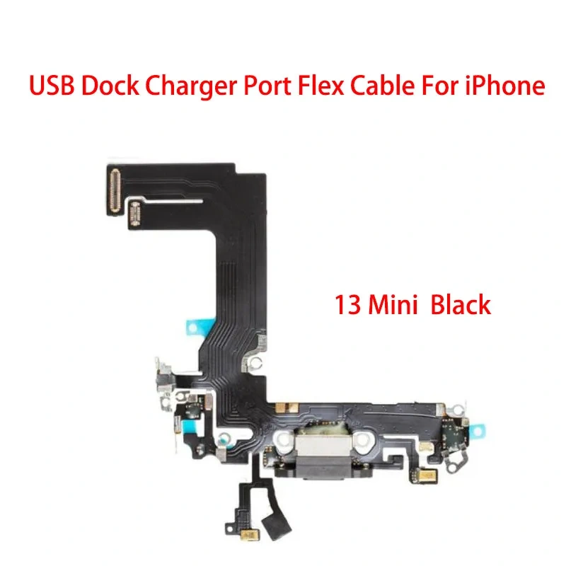 USB Charger Port Connector Dock Charging Flex Cable For iPhone 13 Mini Pro Max Replacement Parts