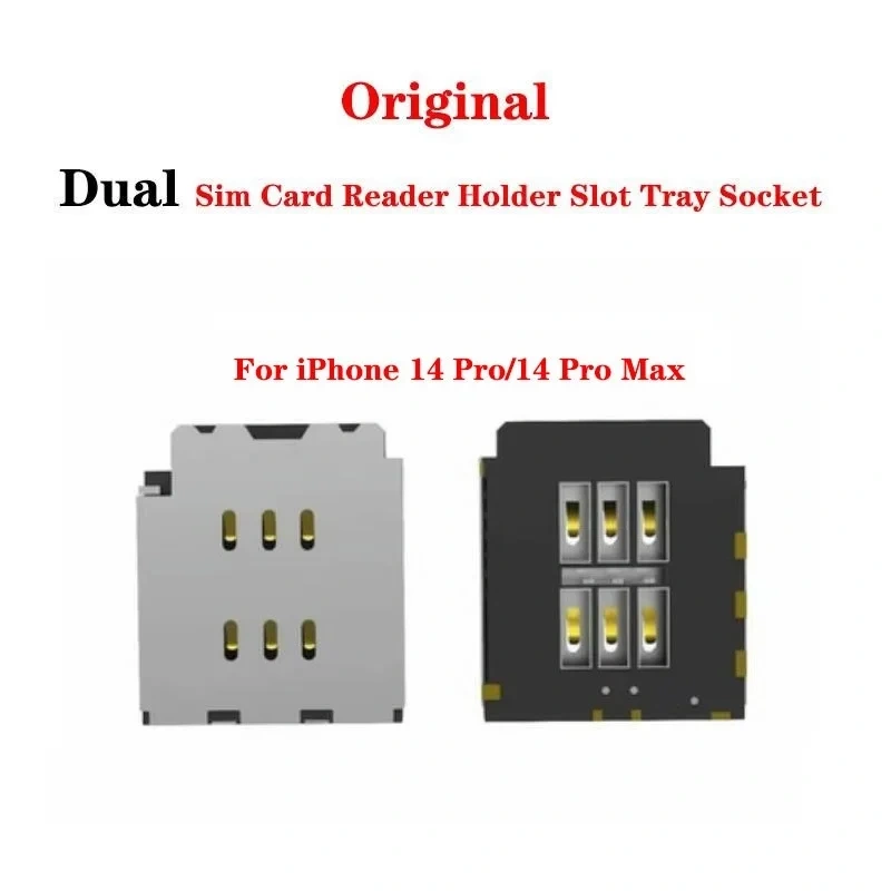 Sim Card Reader Holder Slot Tray Socket Flex Cable For iPhone X XR XS 11 12 13 14 Pro Max Mini Plus