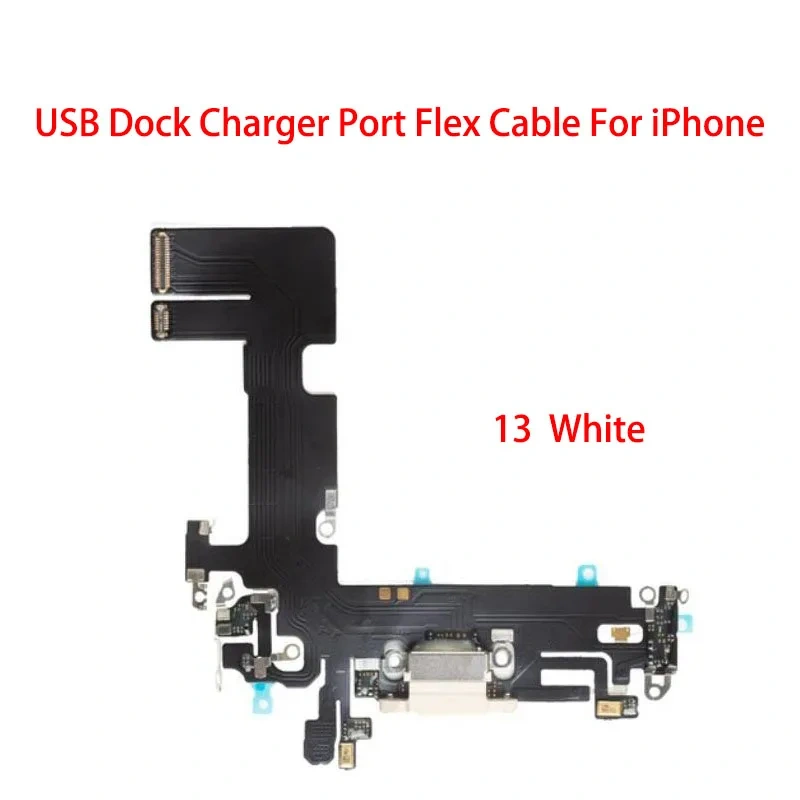 USB Charger Port Connector Dock Charging Flex Cable For iPhone 13 Mini Pro Max Replacement Parts