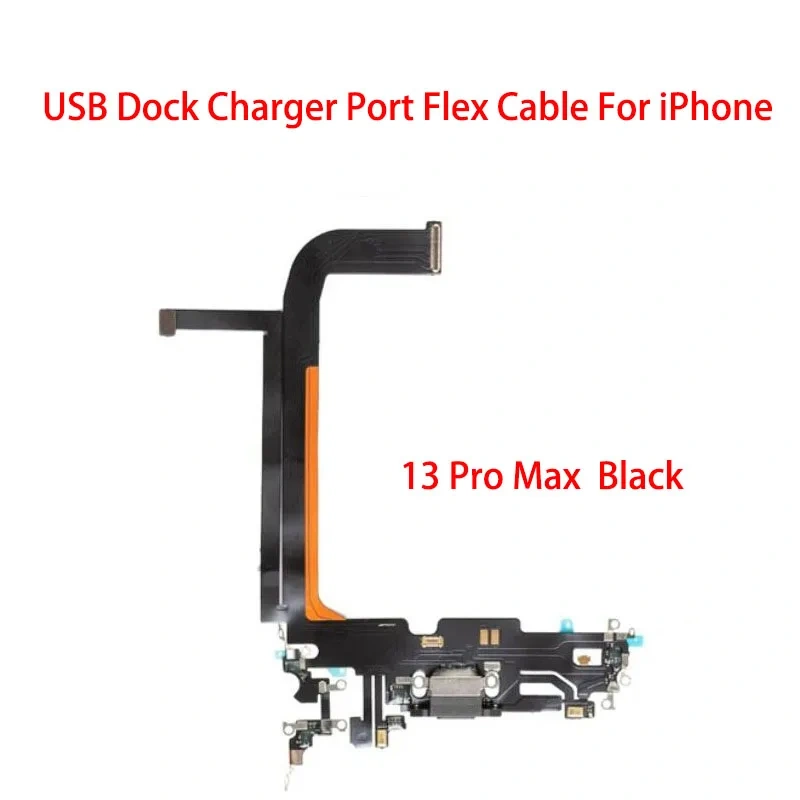USB Charger Port Connector Dock Charging Flex Cable For iPhone 13 Mini Pro Max Replacement Parts
