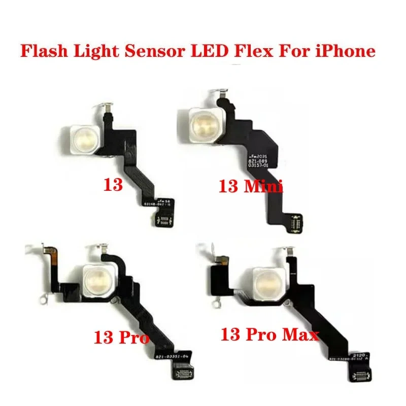 LED Flash Light FPC Sensor Flex Cable Repair Parts For iPhone 13 Pro Max Mini