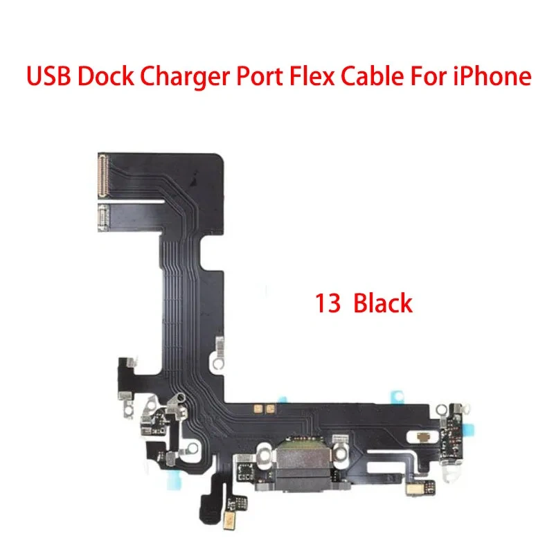 USB Charger Port Connector Dock Charging Flex Cable For iPhone 13 Mini Pro Max Replacement Parts