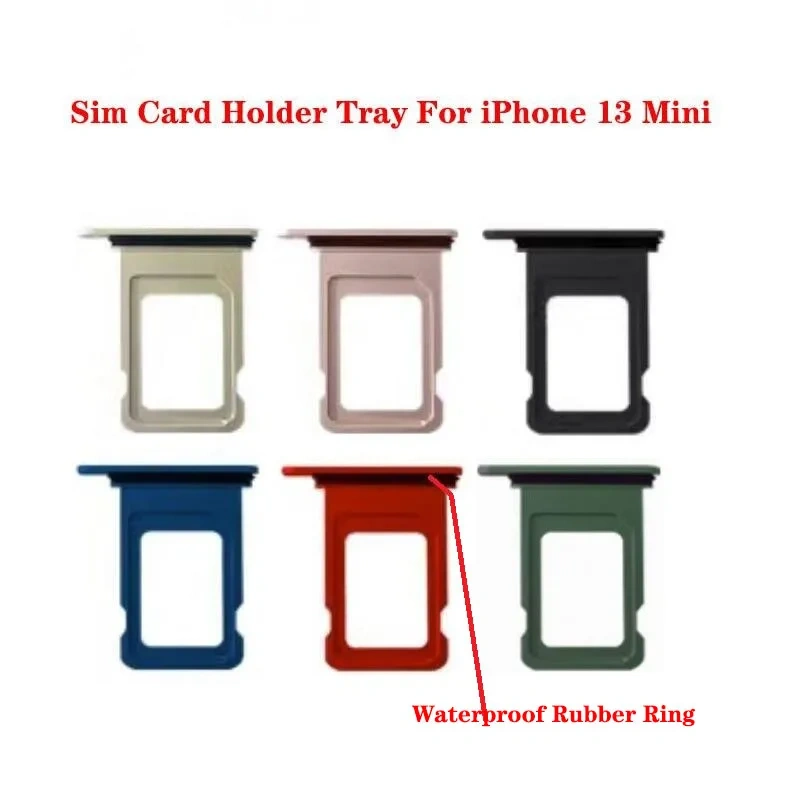For iPhone 13 Mini Sim Card Tray Slot Holder Replacement Parts