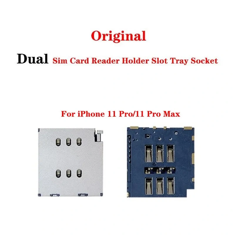 Sim Card Reader Holder Slot Tray Socket Flex Cable For iPhone X XR XS 11 12 13 14 Pro Max Mini Plus
