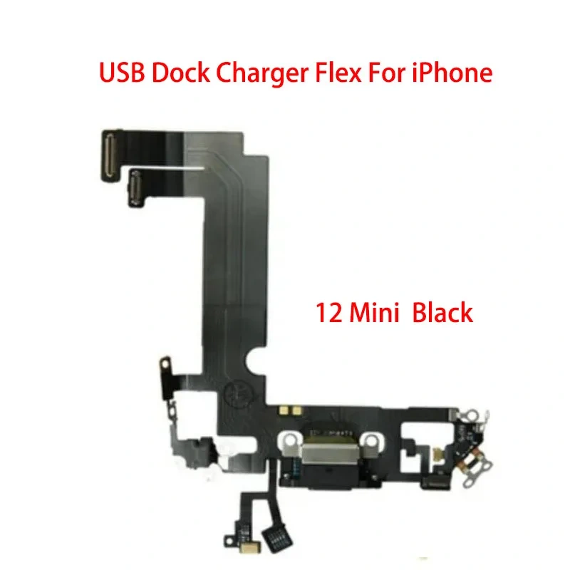 USB Charger Port Connector Dock Charging Flex Cable For iPhone 12 /12 Pro/12 Pro Max Mini Replacement