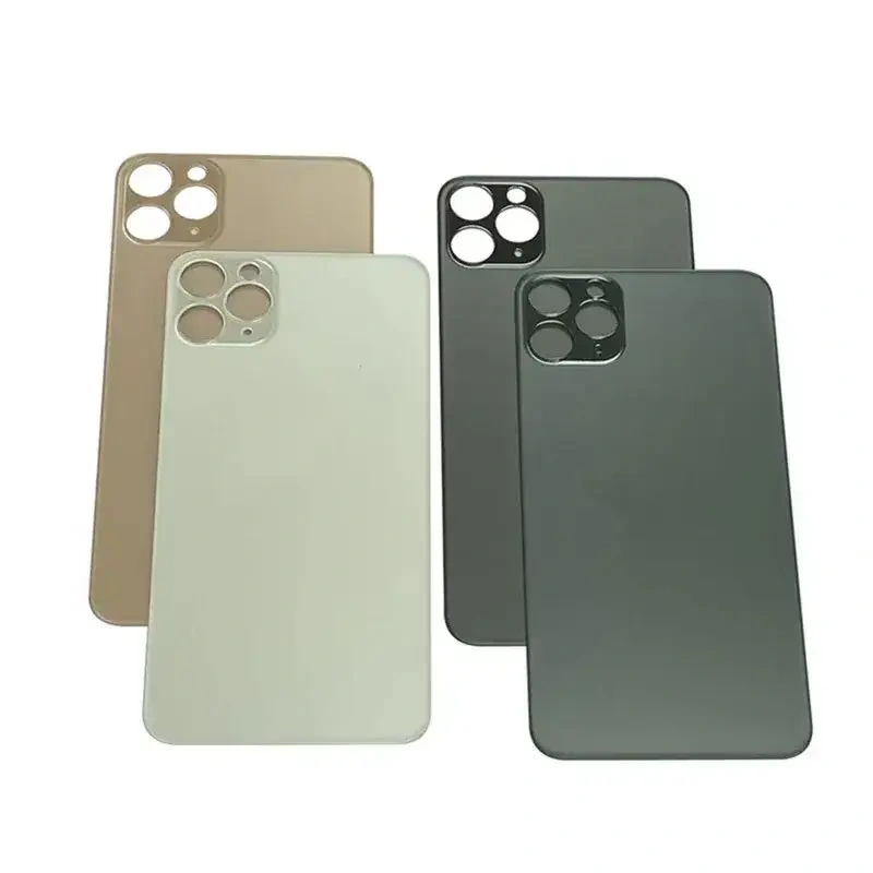 Big Wide Hole  Back Glass For iPhone 11 12 13 14 Pro Max Back cover Rear Door Housing Replacement Parts Back cover Glass