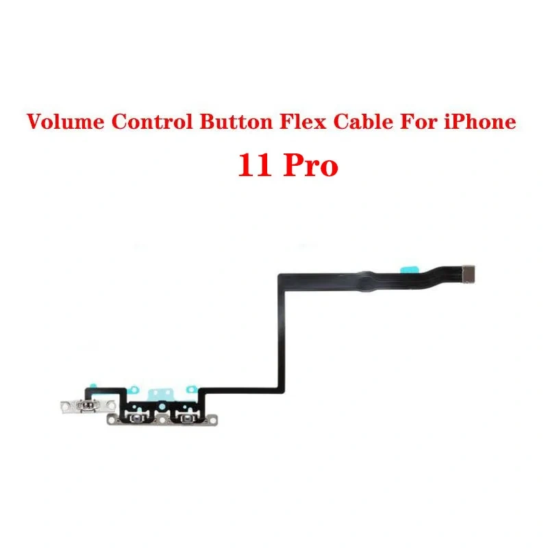 Power Volume Switch On Off Flex Cable with Metal Bracket Assembly For iPhone 11/11 Pro/11 Pro Max