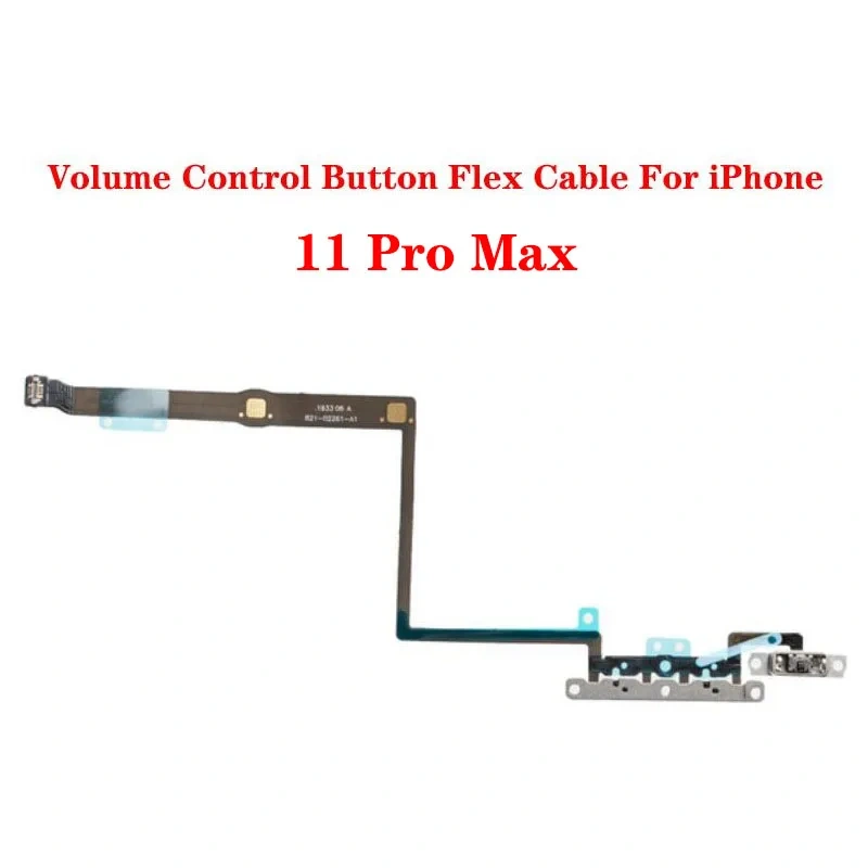 Power Volume Switch On Off Flex Cable with Metal Bracket Assembly For iPhone 11/11 Pro/11 Pro Max