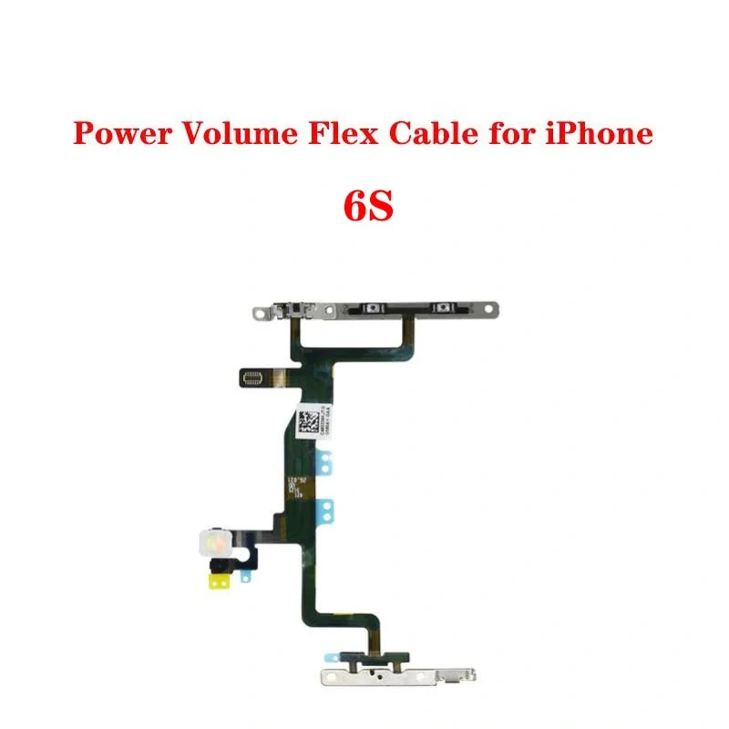 Power Volume Flex For iPhone 6 6S Plus Mute Button Silent Switch Cable With Bracket Replacement