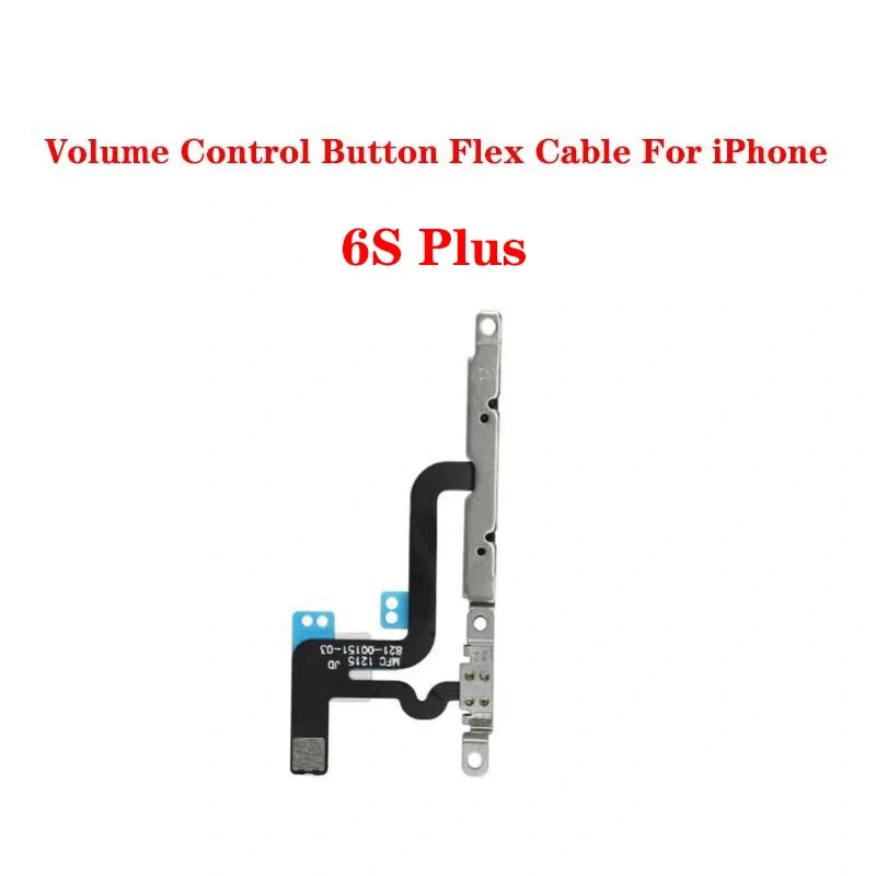 Power Volume Flex For iPhone 6 6S Plus Mute Button Silent Switch Cable With Bracket Replacement