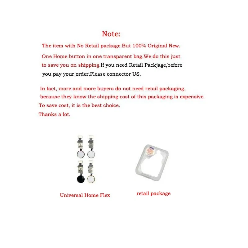 10PCS 20PCS 50PCS Universal Home Button Flex Cable for iPhone 7 8 Plus Menu Keypad Return On Off Fuction Solution