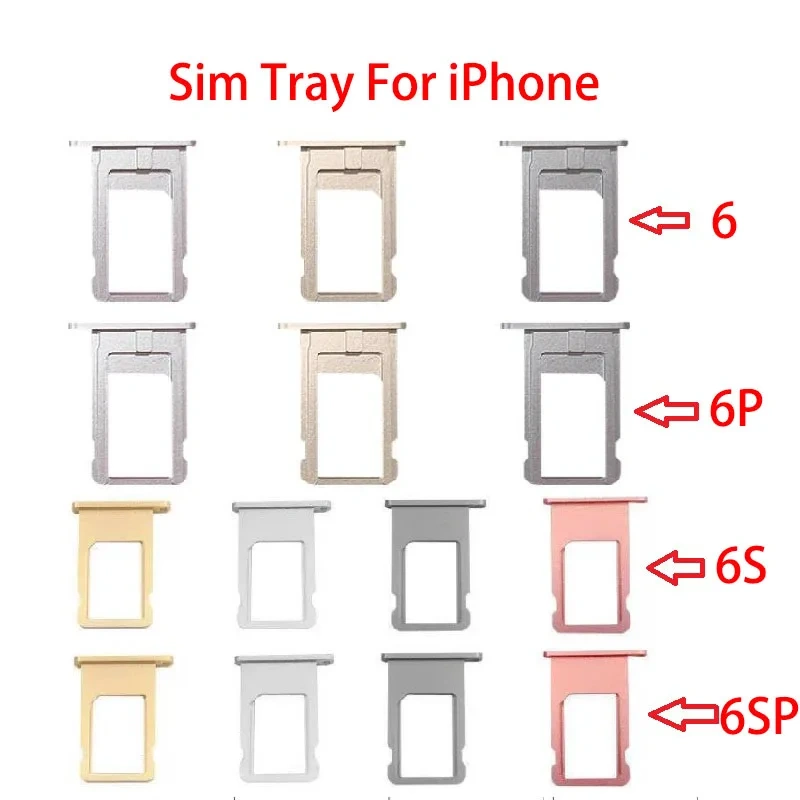 Micro Nano SIM Card Tray Holder For iPhone 6 6S Plus Container Adapter Replacement Part
