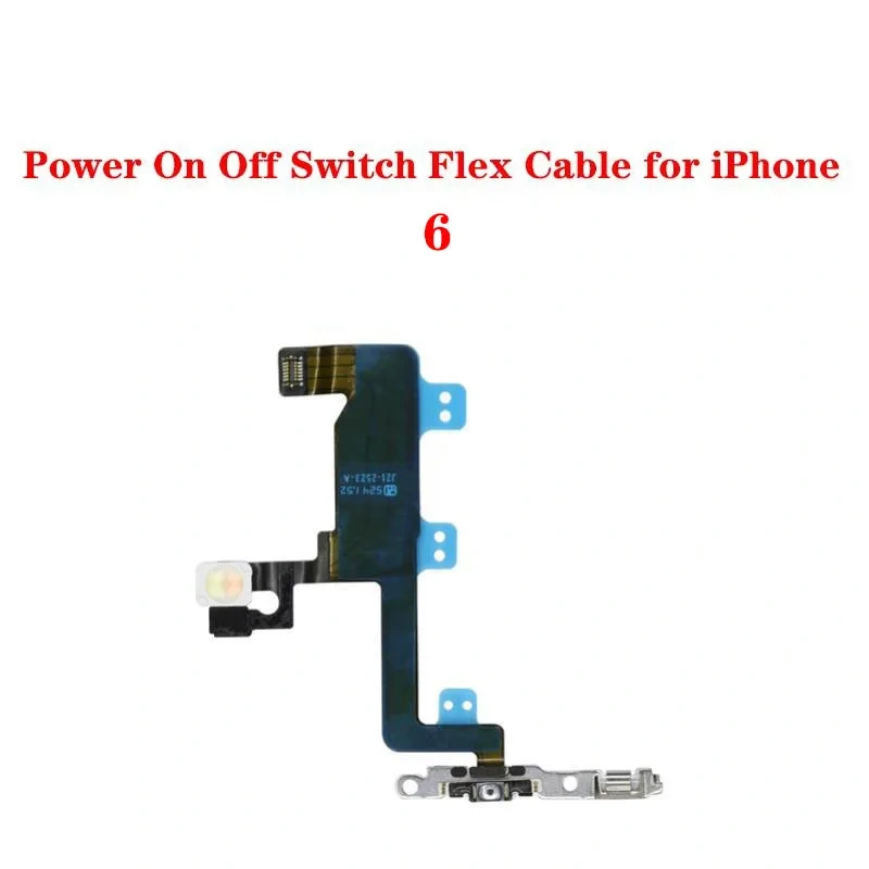 Power Volume Flex For iPhone 6 6S Plus Mute Button Silent Switch Cable With Bracket Replacement