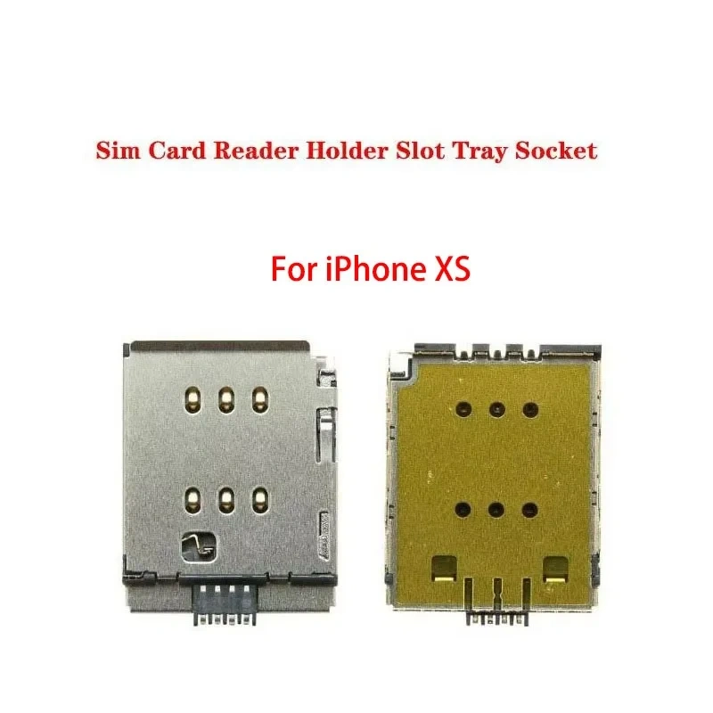 Sim Card Tray Socket Slot Adapter Connector Flex Cable For iPhone X XR XS Max Sim Reader Holder